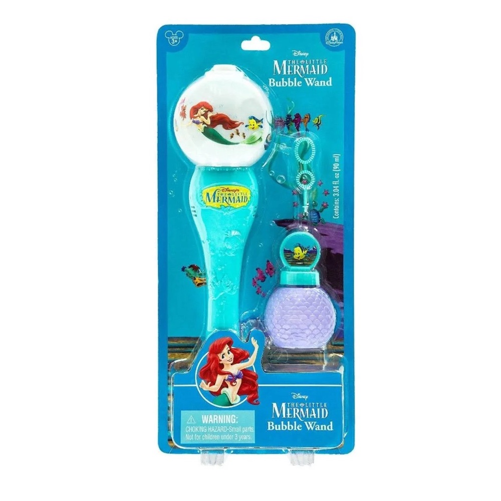 Disney Parks Ariel The Little Mermaid Musical Light-Up Bubble Blower Wand
